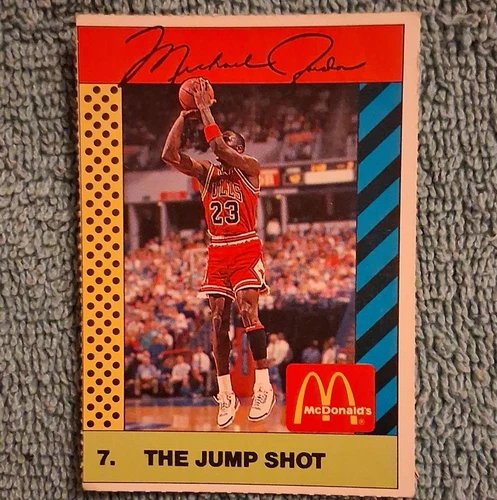 1990 McDonald's Michael Jordan #7 Sports Tips Basketball Card