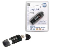 LogiLink Cardreader USB 2.0 External Stick for SD/MMC Black 480 Mbps CR0007