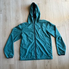 Billabong Adventure Division Full Zip Mens Large Green Hooded Windbreaker