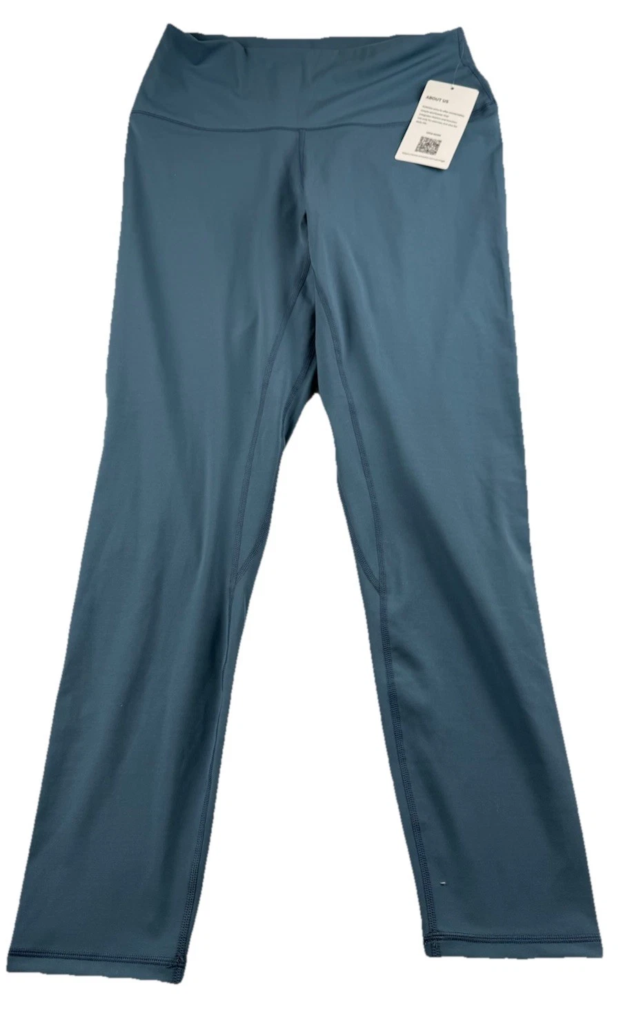 Yunoga High Rise Seamless Steel Blue Leggings Active Pants. Size XXL NWT