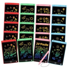 LCD Writing Tablet for Kids - Erasable and Reusable Toddler Doodle 20 Pack