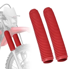 Motorcycle Fork Cover Boots Universal Front Shock Tube Absorber Guard Dust Bo...