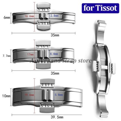 Watch Buckle Stainless Steel Butterfly Clasp For Tissot 1853 T035617 T035439