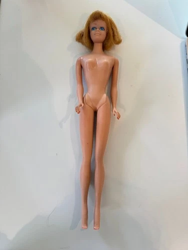 Vintage Midge 1962 Barbie Strawberry Blonde Blue Eyes Freckles Mattel
