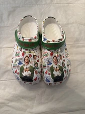 Elf Christmas Clogs Shoes “What the Elf” Buddy the Elf Holiday Slip-Ons