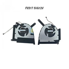 CPU GPU Cooling Fan For ASUS TUF Dash F15 FX517 ZM FX517ZE 13NR0950P02011 5V&12V