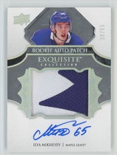 2019-20 UD The Cup Exquisite Collection Patch Ilya Mikheyev RC Auto 38/65 #EC-IM
