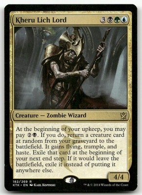 Kheru Lich Lord #182 (LP) Khans of Tarkir KTK Magic MTG