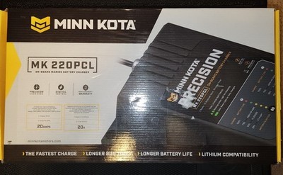 Minn Kota On-Board Precision Charger MK-220 PCL 2 Bank x 10 AMP LI Optim 1832201