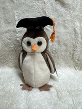 TY Beanie Baby WISE the OWL Class of '98 DOB May 31, 1997 1998
