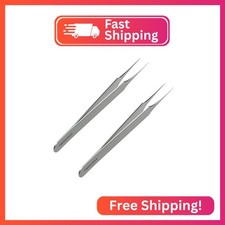 Ingrown Hair Tweezers  Pointed Tip  2 Pack  Precision Stainless Steel  Extra