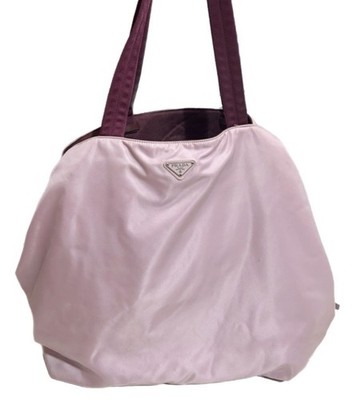 vintage 2000 prada tessuto large tote bag pink lillia beach travel