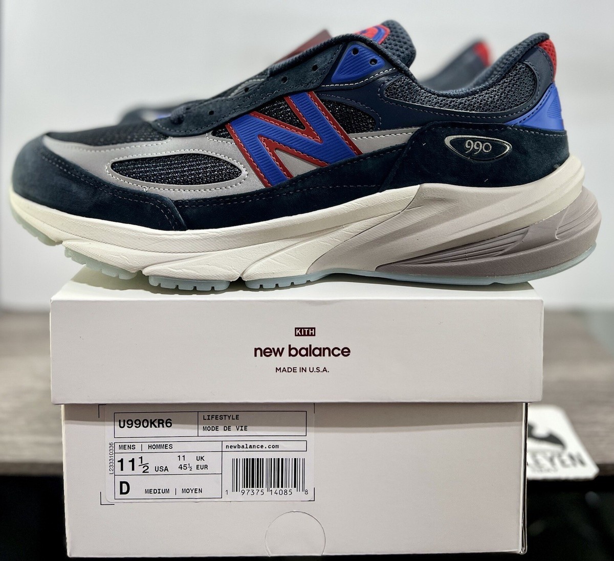 KITH X NEW BALANCE 990V6 MADE IN USA MSG NAVY | MEN'S SIZE KITH X NEW BALANCE 990V6 MADE IN USA MSG NAVY | MEN'S SIZE