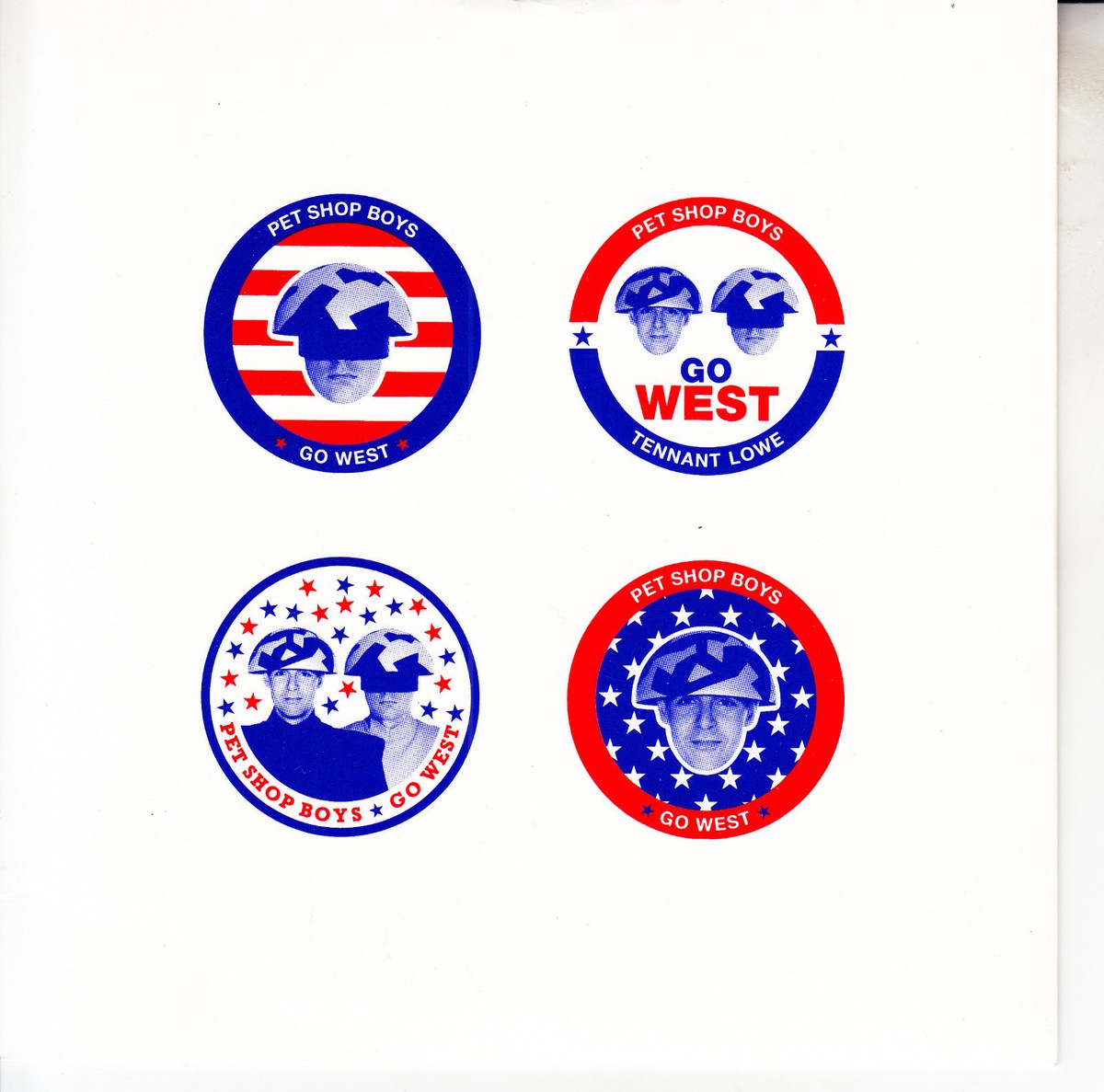 PET SHOP BOYS Go West PICTURE SLEEVE 7