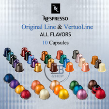Nespresso Coffee 10 Capsule Pods Original Line OR VertuoLine Espresso lot Sleeve