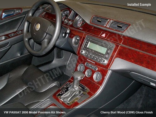 FOR VW TOUAREG 2004-2007 ABS MAGMA WOOD SET DASH TRIM KIT NEW INTERIOR SET - Picture 15 of 15