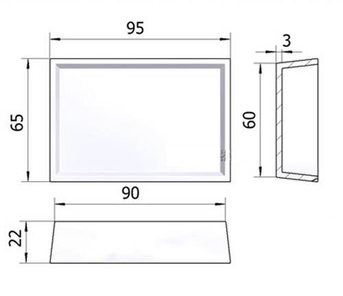 US Stock 90ml 99% Alumina Ceramic 90 x 65 x 22mm Square Crucible 1600°C #6595 - Picture 5 of 5