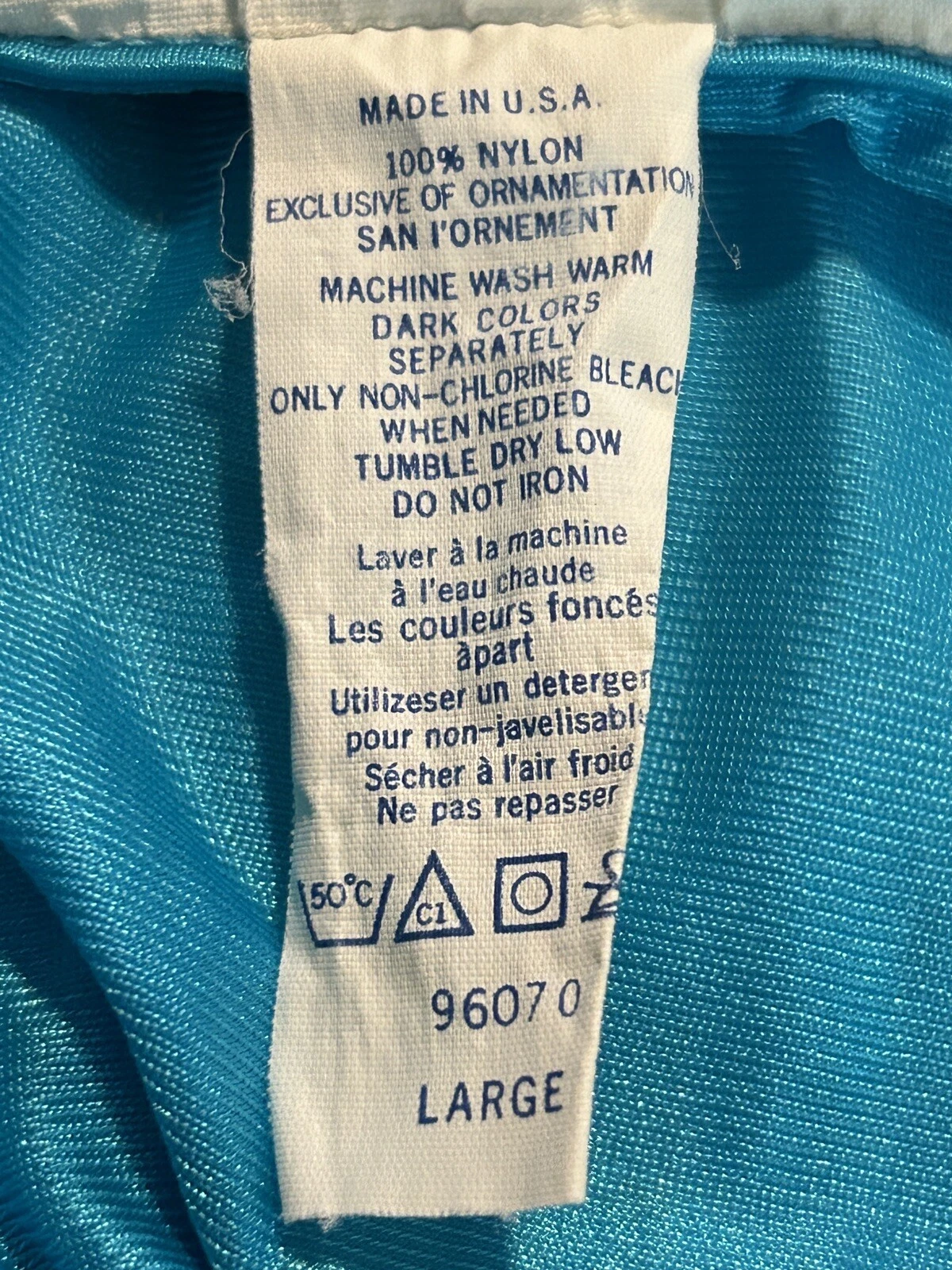 UNDERCOVER Camicia da notte vintage anni 80 sottocoperta donna L blu nero pizzo stravagante goth fata