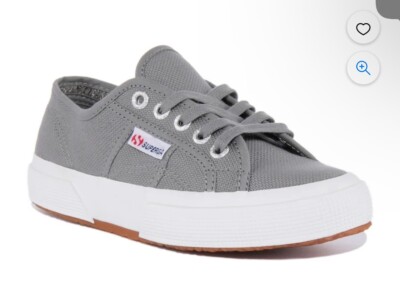 Classic Superga Cotu Sneakers 2750 Canvas Shoes Womens Sz 5.5 Or Men 4 Gray NWOB