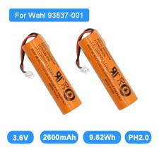 2pcs 3.6V 2600 Battery for Wahl 93837-001 Magic Clip Cordless, Designer, Clipper