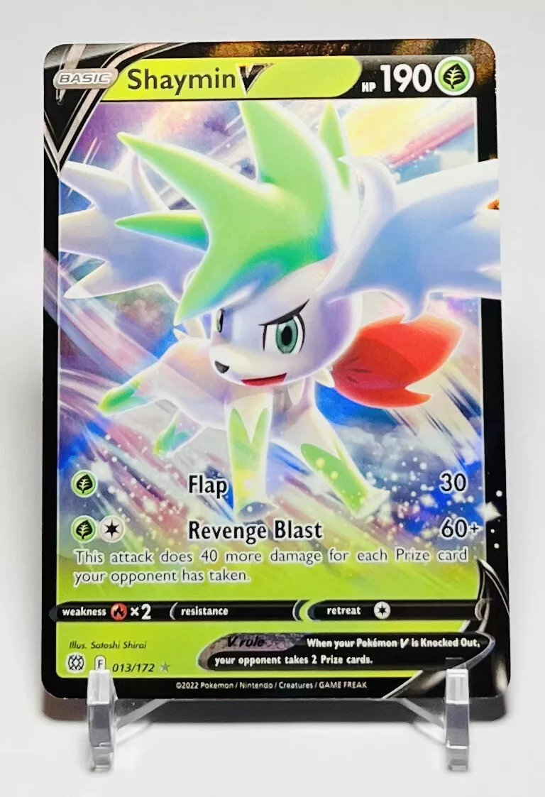 Pokemon Card TCG - Shaymin V 013/172 (Ultra Rare) - Brilliant Stars - NM/M