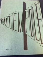 Used Totem Pole June 1963 Yearbook Kakiat JHS Spring Valley NY 416C