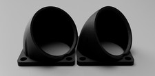 Forced Air Induction Fan Scoop Shroud Intake For 30, 35, 40 & 50mm Fans - 1 Pair