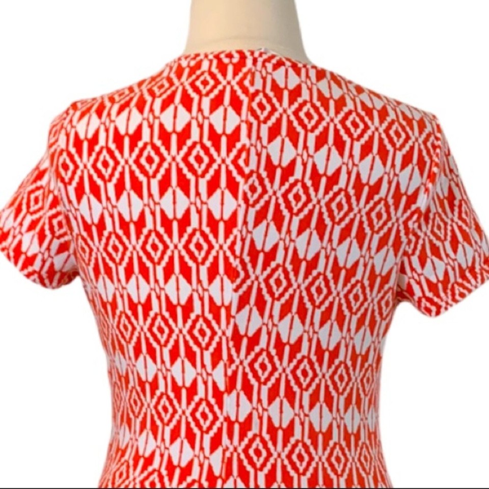 Old Navy Women's Tee Dress Orange White iKat Print Tshirt Size XL eBay
