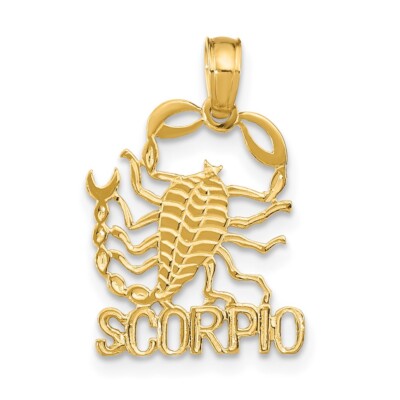 10K Gelbgold Skorpion Anhänger 10K8953
