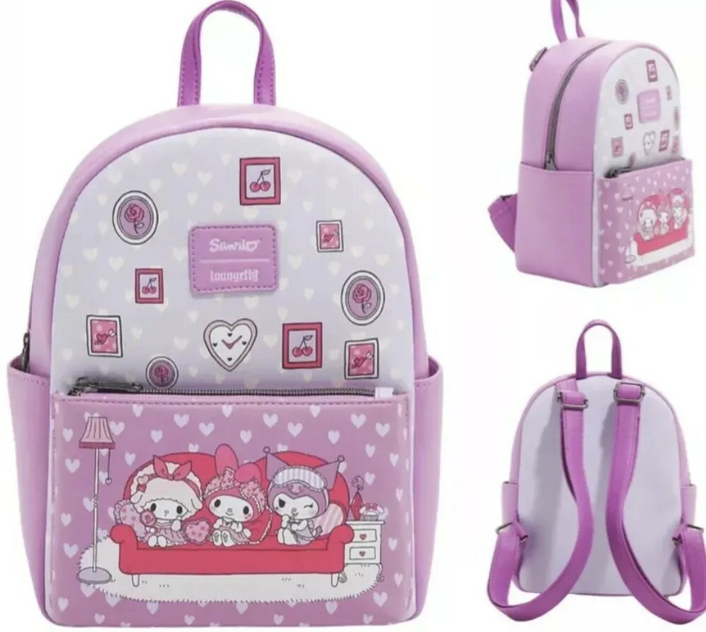Loungefly Sanrio My Melody & Kuromi Slumber Party Mini  display picture 1