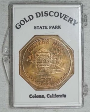 Souvenir Slug, Sutters Mill, Gold Discovery State Park, Coloma, CA, Nice Toning