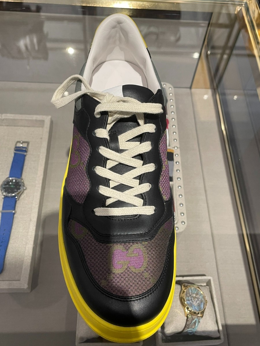GUCCI GG Supreme Platform スニーカー size 8 NWT Gucci Gg Supreme Platform Sneaker In Black size8 | eBay