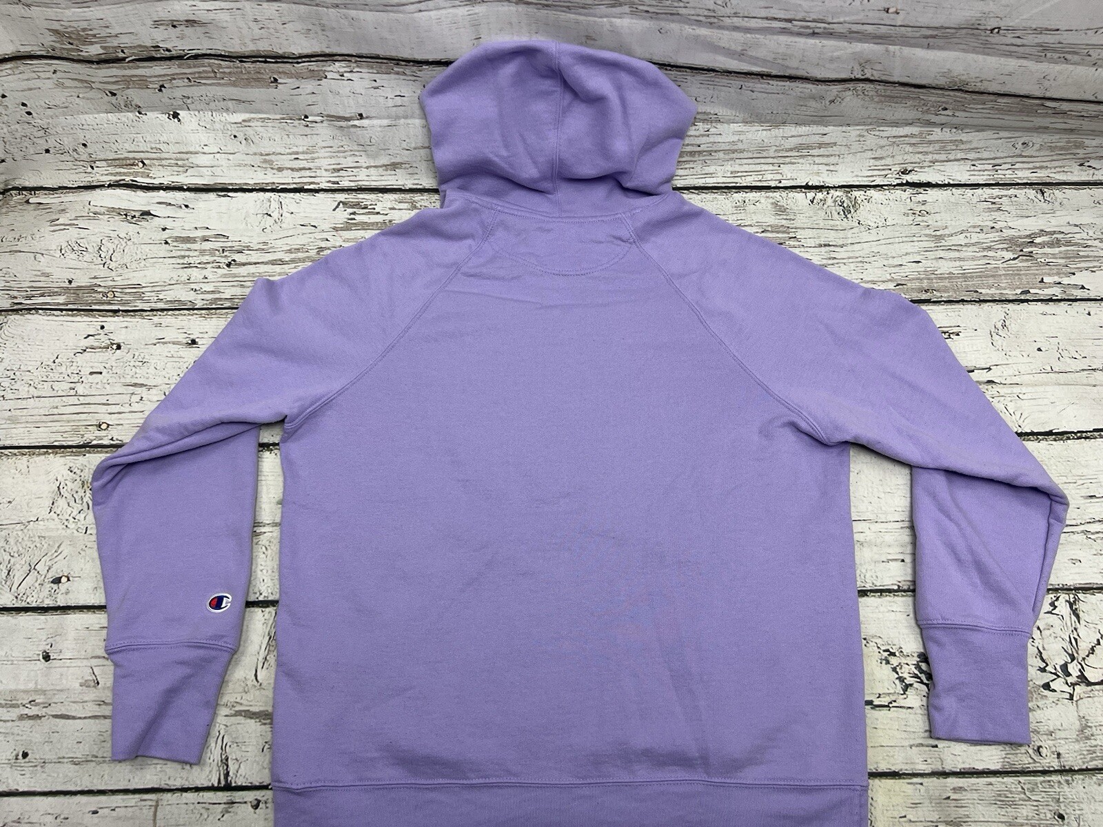 Champion Authentic Script Spell Out Solid Purple … - image 6