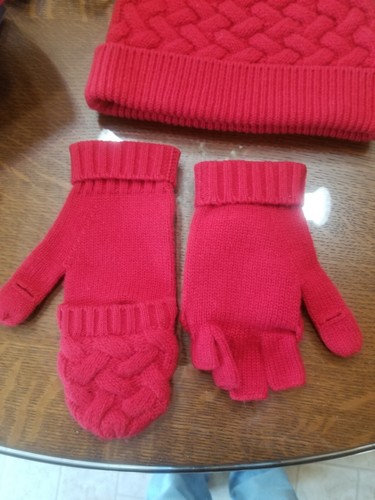 Brooks Brothers Red Wool Hat Gloves Scarf 3 Pieces - Perfect Gift Set Unused - Picture 3 of 9