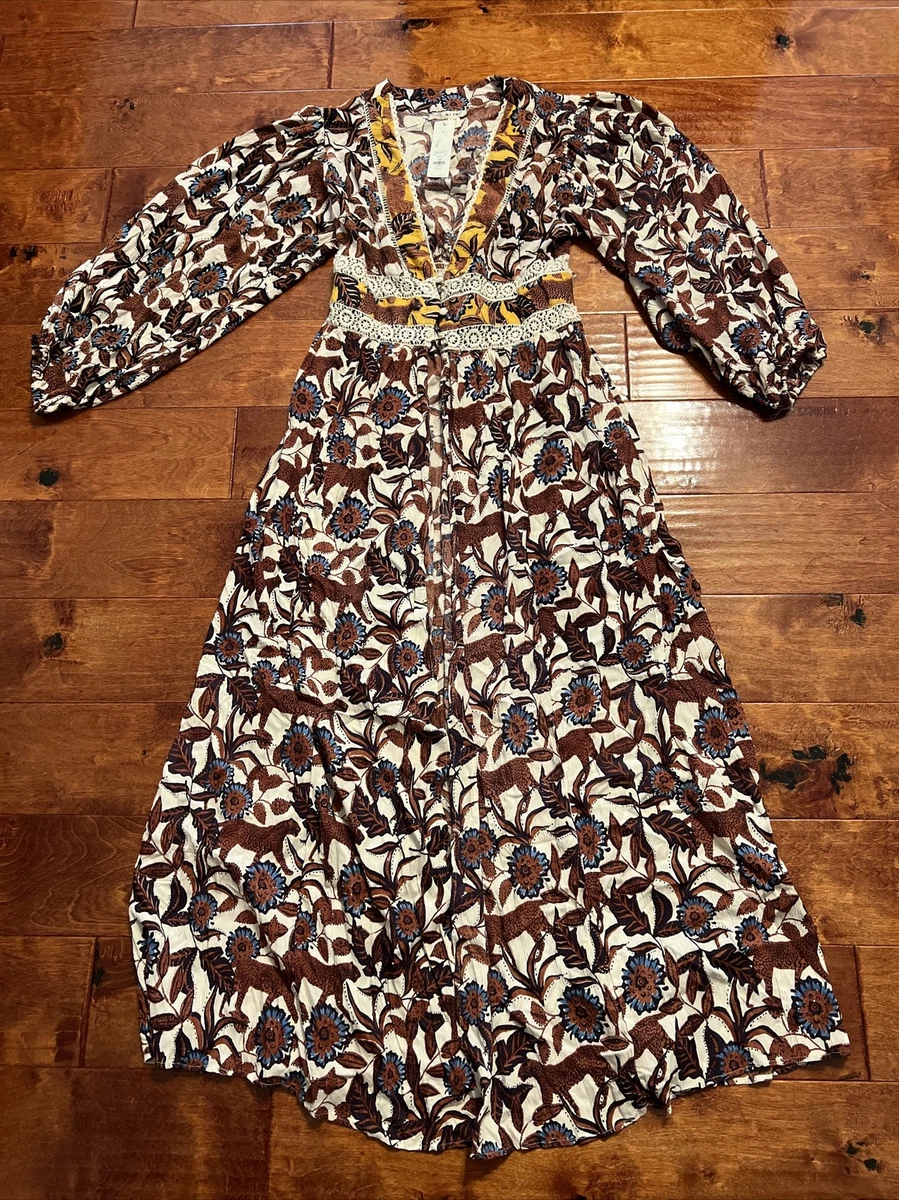 knee length dresses for ladies Francesca Full Sleeve Dress- Sale Sapphire Phoenix Floral / Xs