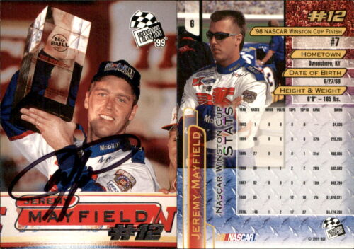 Jeremy Mayfield Signed 1999 Press Pass #6 Card Penske-Kranefuss Racing Auto AU - Picture 1 of 1