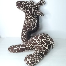 Giraffe Plush Stuffed Animal Brown Tan Spotted Giant Large 27" Zoo Googly Eyes