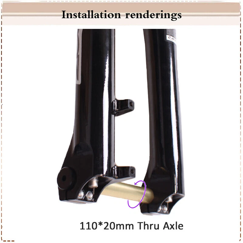 ZOOM 26" MTB Downhill Bike Fork DH680 Thru Axle 170mm Travel Suspension Fork US - Image 4 of 4