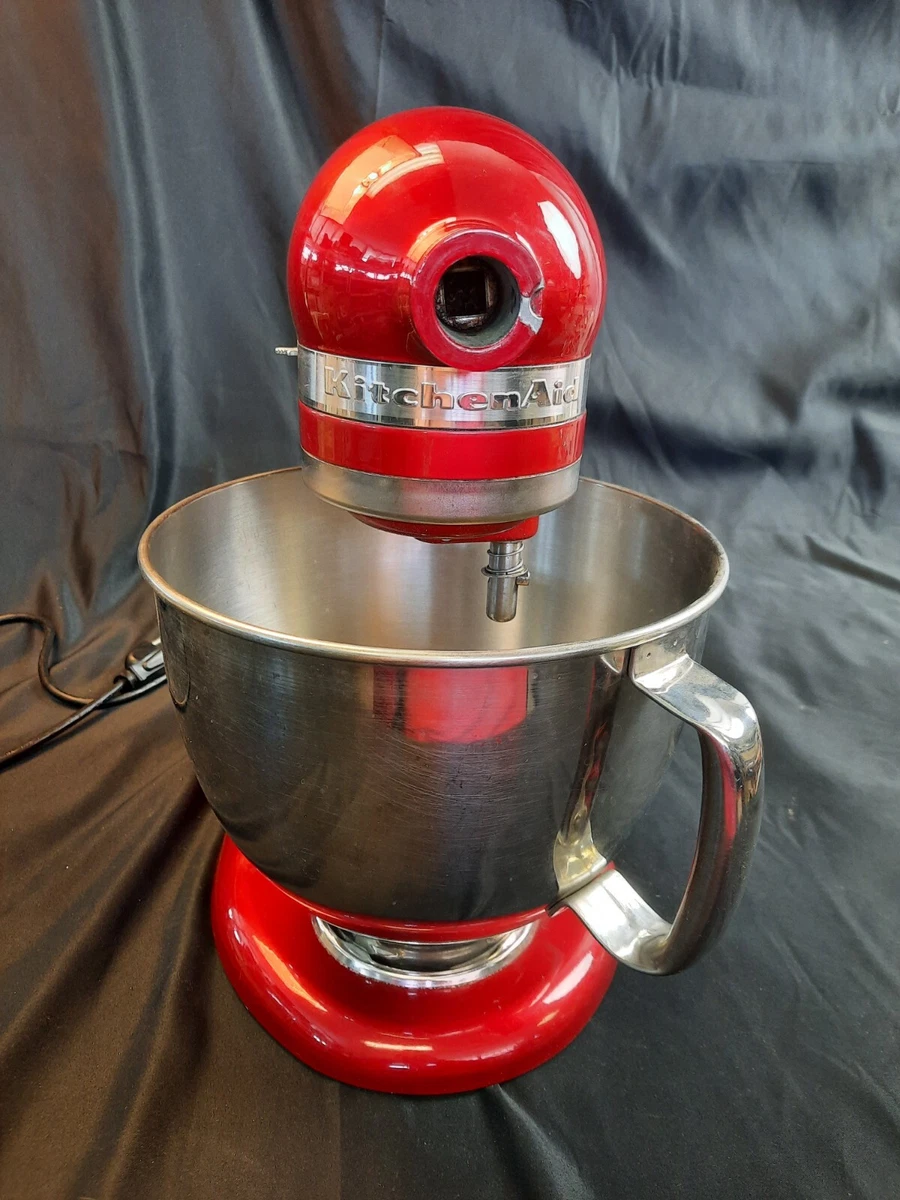 Kitchen Aid Artisan Design Candy Apple Red Blender KSM155GBCA0 With  Accessories