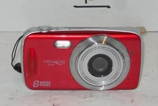 Vistaquest VQ818 8.0 MP Digital Camera - Red Tested Works