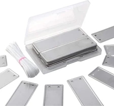 Plant Labels, Aluminum Plant Tags with 6 Inch Wires (100)