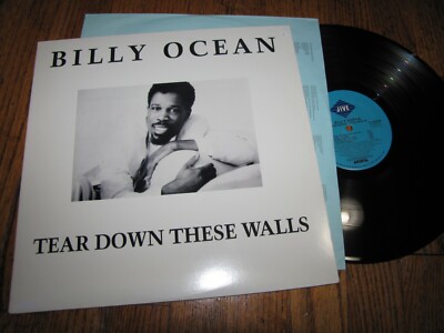 BILLY OCEAN - TEAR DOWN THESE WALLS - JIVE RECORDS LP W. BONUS CD VERSION 