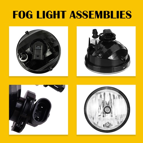 Fit For 2005-2011 Toyota Tacoma 2007-2013 Tundra Clear Fog Light Lamp w/ Bulbs - Picture 3 of 14