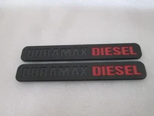 Duramax Diesel  Fender Emblem Decal Badge Nameplate Letter  *QTY 2*