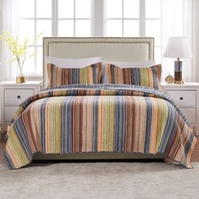 Greenland Home 100 Cotton Fashion Quilt Collection, Prewashed, Quilt, King