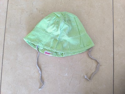 baby hat 0+ panama elegant clothing kids gift idea green white color