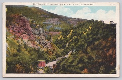 Alum Rock Park Entrance San Jose CA 1930 Postcard Pacific Novelty Co