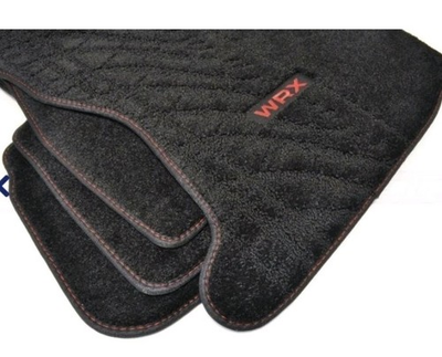 #ad 2023 2024 Subaru WRX OEM Floor Mats 4 Pc Fabric Carpet J501SVC020 Black Red NEW $55.04