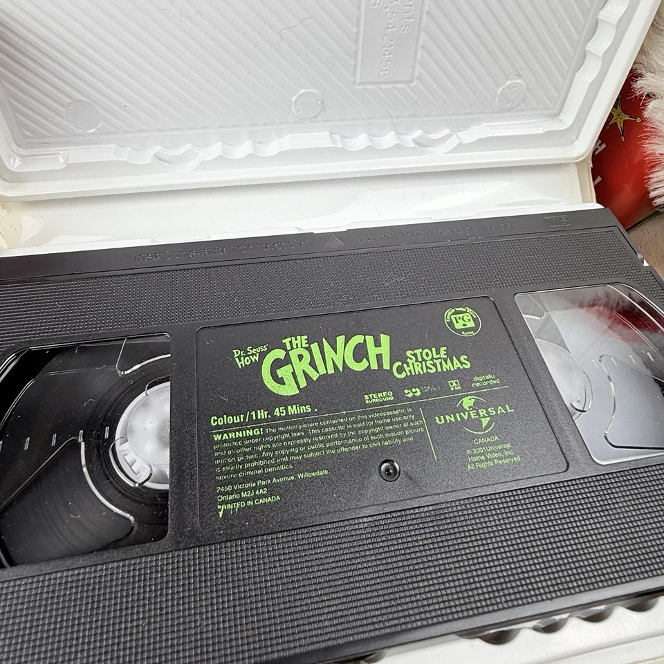 How The Grinch Stole Christmas Lot Of 6 VHS Hanna Anderson PJ Pants Baby Grinch Foto 4 de 4