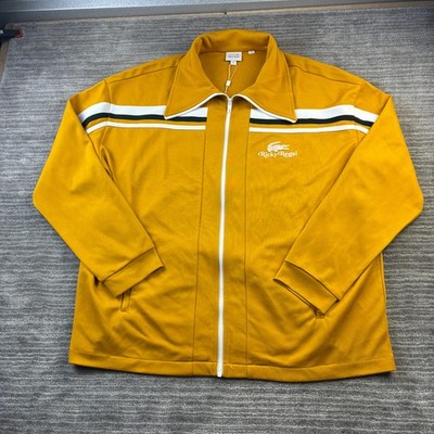Lacoste Jacket Mens 2XL XXL Yellow Track Ricky Regal Bruno Mars